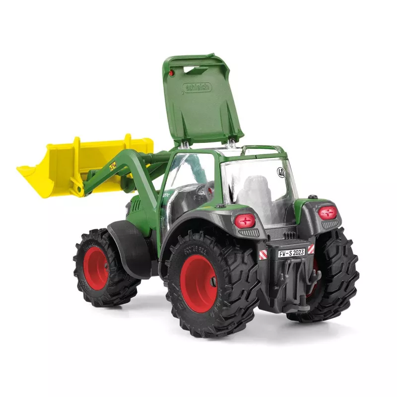 Tractor met aanhanger Schleich FARM WORLD 42608 zwart groen rood geel