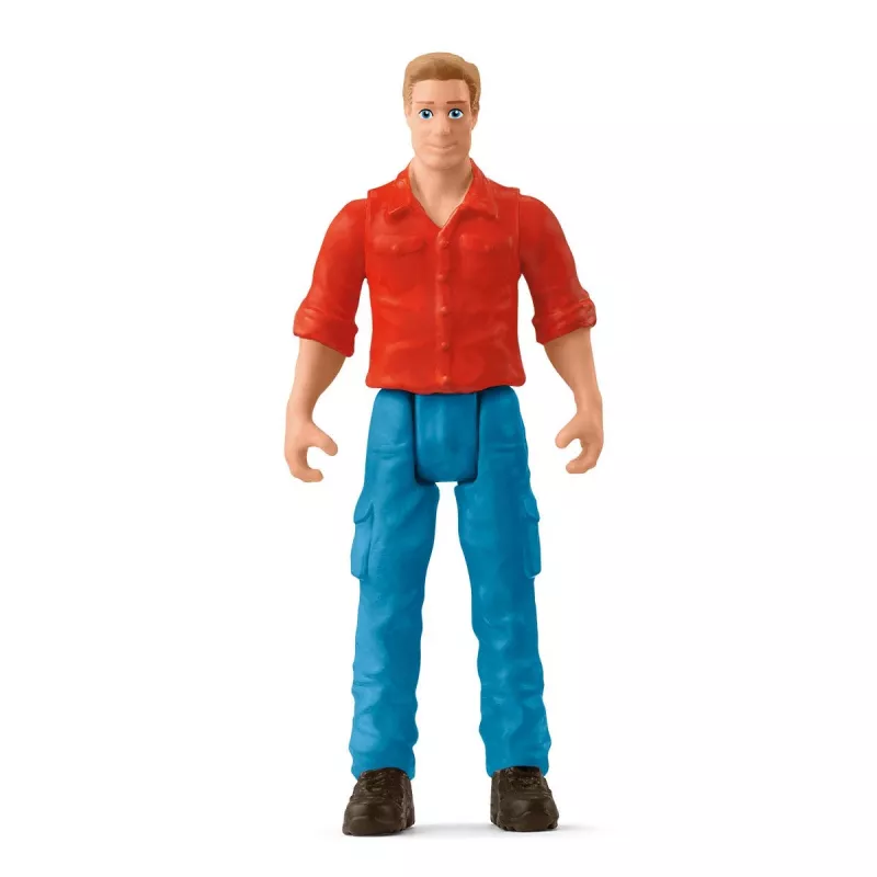 Tractor met aanhanger Schleich FARM WORLD 42608 zwart groen rood geel