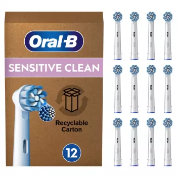 Tandenborstelkoppen Oral-B Sensitive Clean 12 stuks wit