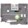 Labeltape Brother TZe-S231 12mm zwart op wit