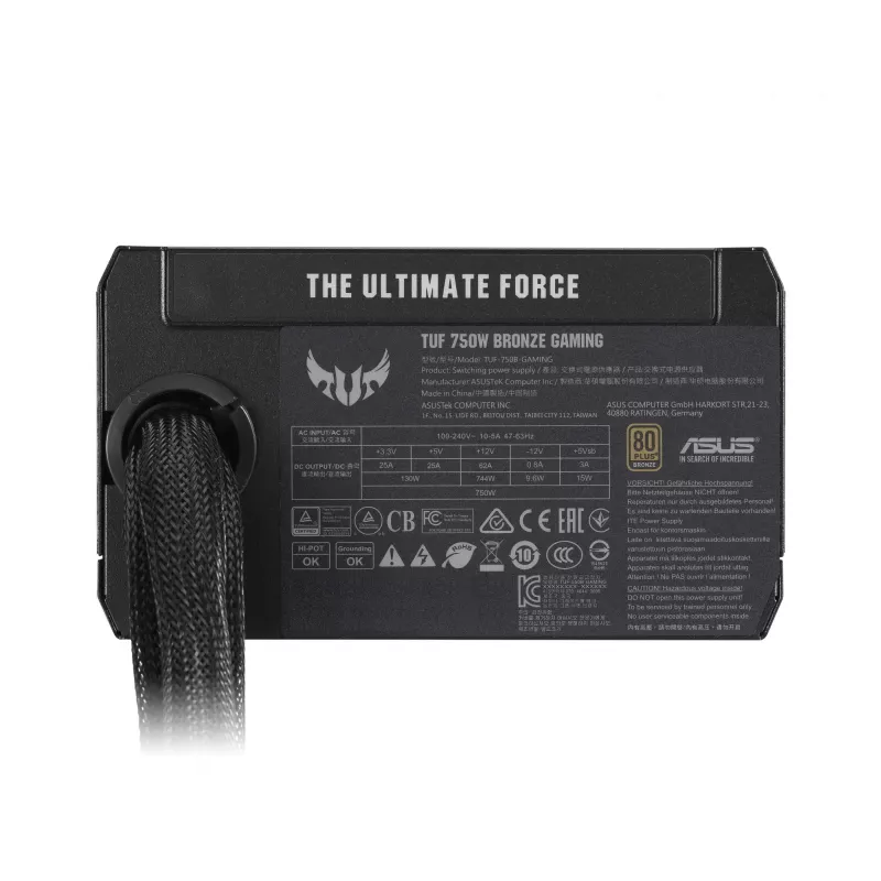 ASUS TUF-GAMING-750B voeding 750 W 20+4 pin ATX ATX zwart