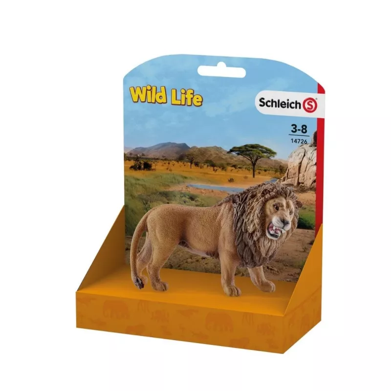 Schleich WILD LIFE brullende leeuw veelkleurig kunststof vanaf 3 jaar