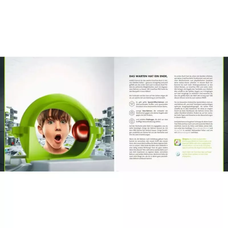 Ravensburger GraviTrax Pro hardcover boek — gids voor fans en professionals (48973)