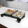 Contactgrill CECOTEC Rock'nGrill 2000 — 2000 W, rechthoekig, zwart/rvs, verstelbare thermostaat, 340×330×130 mm
