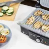 Contactgrill CECOTEC Rock'nGrill 2000 — 2000 W, rechthoekig, zwart/rvs, verstelbare thermostaat, 340×330×130 mm