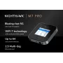 Mobiele router Netgear Nighthawk M7 Pro – tri-band Wi‑Fi 2,4/5/6 GHz, 5G Sub6, LTE, gigabit-ethernet, USB-C, draagbaar, zwart