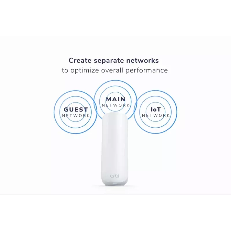 NETGEAR Orbi 370 dual-band (2,4 GHz / 5 GHz) Wi-Fi 7 (802.11be) wit 2 intern