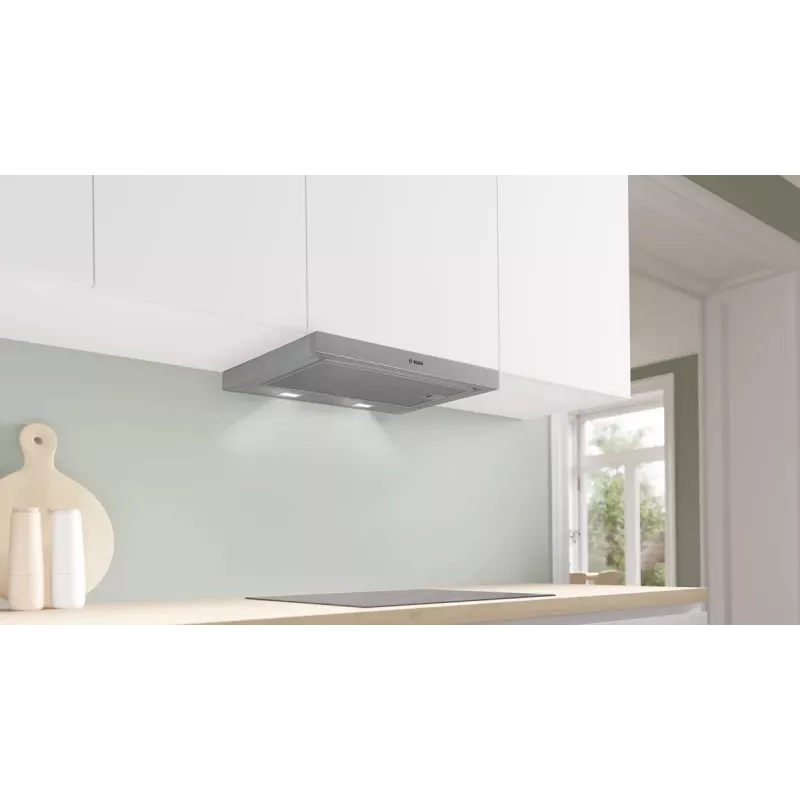 Bosch Serie 2 DFL063W57 afzuigkap half-ingebouwd (uitschuifbaar) metallic, zilver 351 m³/h