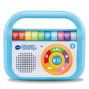 VTech Baby Mijn eerste muziekspeler, muziekspeelgoed, 2 jaar, AA, 480 g, blauw, wit