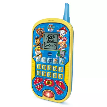 Kindertelefoon VTech PAW Patrol leertelefoon — voor kinderen vanaf 2 jaar, blauw/geel, 140 g