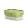 EMSA CLIP & GO XL Lunchbox 2.3 L Groen, Transparant 1 stuk