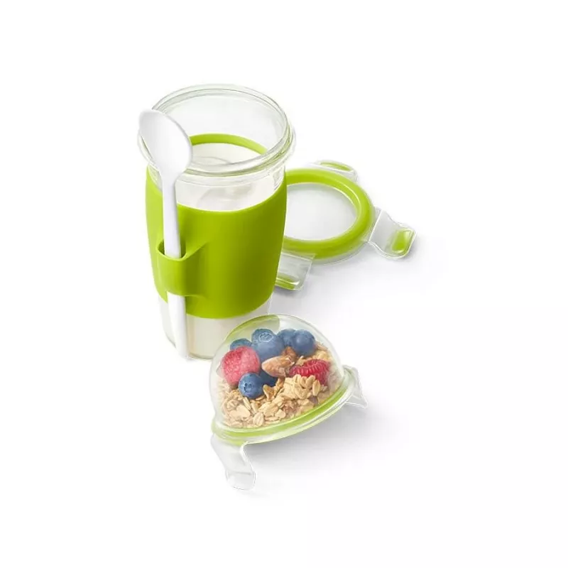 EMSA CLIP & GO Lunchbox 0,45 L Kunststof Groen, Transparant 1 stuk