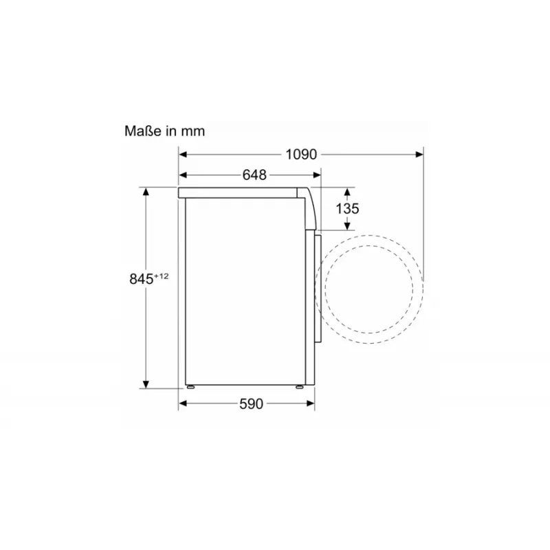 Bosch Serie 8 WGB244A40 voorlader wasmachine, 9 kg, 1400 tpm, i-Dos, wit/zwart