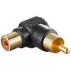 RCA-adapter 90° Goobay 11685