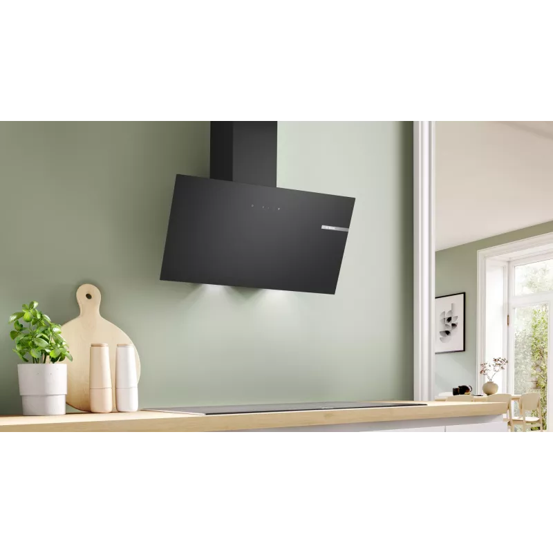 Afzuigkap Bosch DWK85DK60, inbouw kopvrije kap, zwart, 80 cm breed