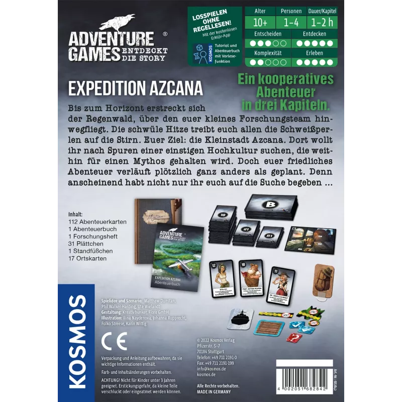 Kosmos Adventure Games - Expeditie Azcana bordspel reizen/avontuur