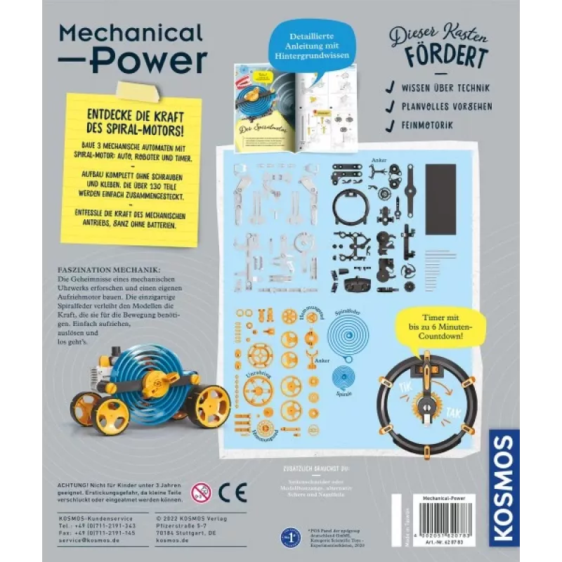 Kosmos Mechanical Power, robot, techniek, 8 jaar, multicolour