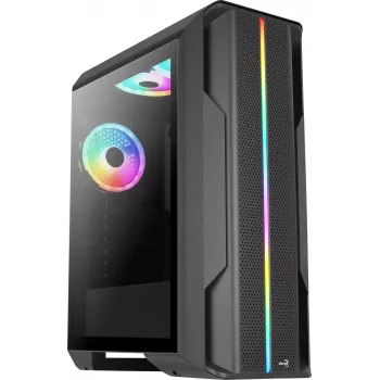 Aerocool SPLINTER DUO ATX-gamingbehuizing 3x ARGB 12cm-ventilator + front-mesh