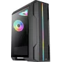 Aerocool Splinter Duo-G-BK-v1 ATX Mid Tower behuizing, gehard glas, zwart