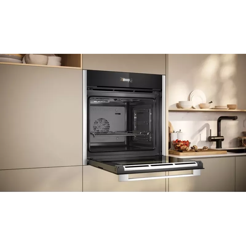 Neff N 70 B24CR31N0 oven 71 L zwart, RVS