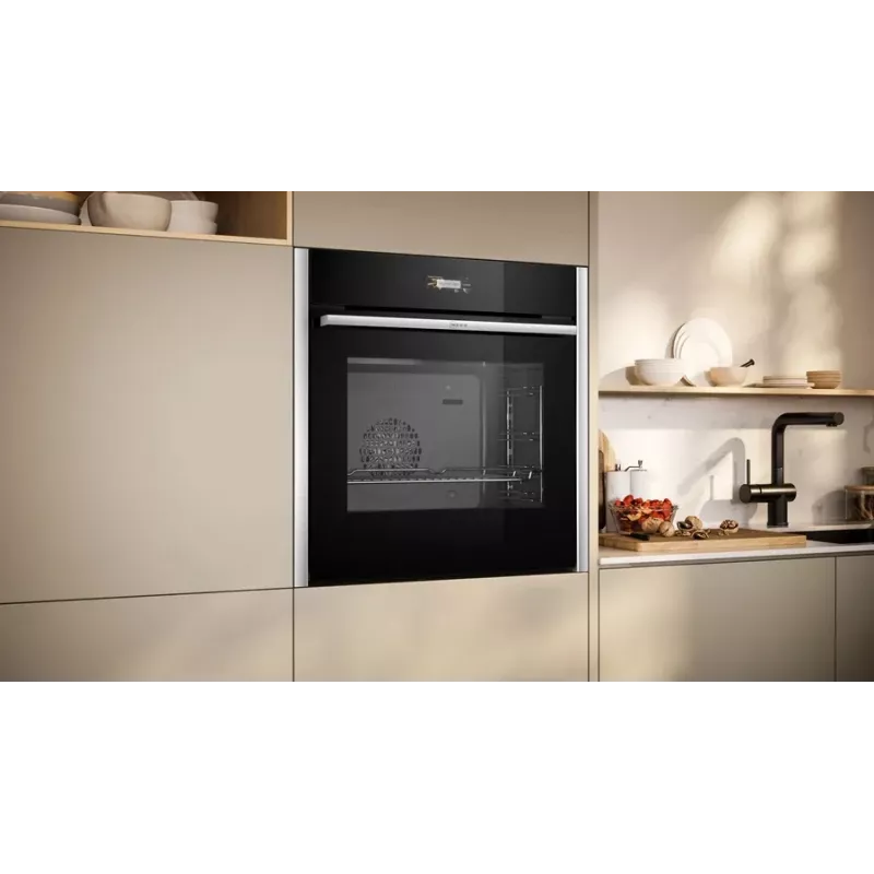 Neff N 70 B24CR31N0 oven 71 L zwart, RVS