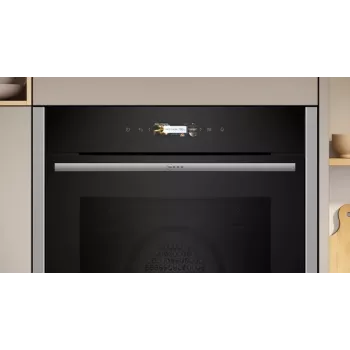 Neff N 70 B24CR71N0 oven 71 L zwart, RVS
