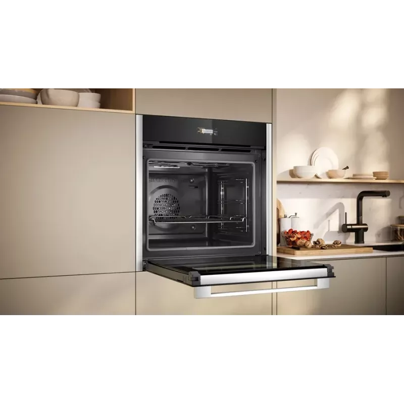 Neff N 70 B24CR71N0 oven 71 L zwart, RVS