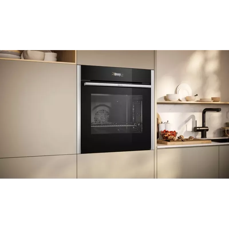Neff N 70 B24CR71N0 oven 71 L zwart, RVS