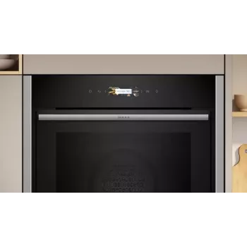 Neff B54CR71N0 oven 71 L zwart, RVS