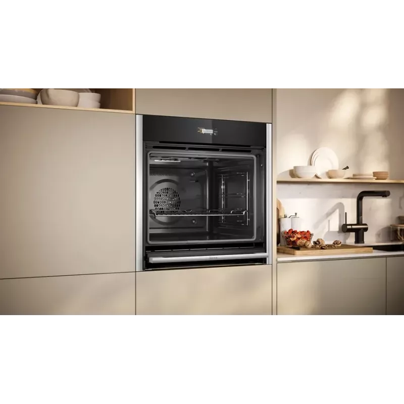 Neff B54CR71N0 oven 71 L zwart, RVS