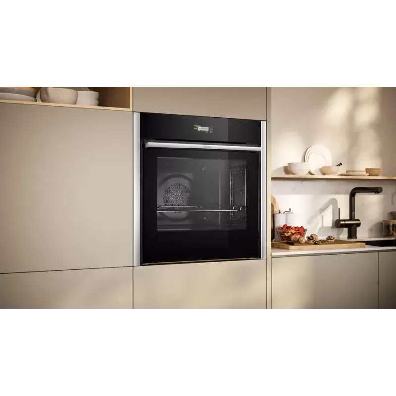 Neff B54CR71N0 oven 71 L zwart, RVS
