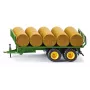 Vrachtwagen-/aanhangermodel Siku aanhanger voor ronde balen 2891 groen
