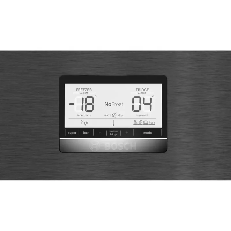 Bosch Serie 6 KGN76AXDR koel-vriescombinatie, vrijstaand, 526 L, zwart