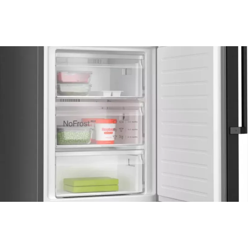 Bosch Serie 4 KGN39OXBT koel-vriescombinatie vrijstaand 363 L zwart