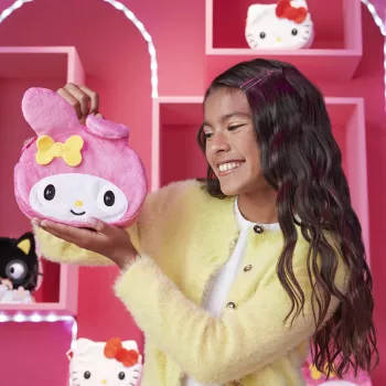 Purse Pets, Sanrio Hello Kitty and Friends, My Melody interactief speelgoedhuisdier en handtas met meer dan 30 geluiden en reacties, kinderspeelgoed voor meisjes