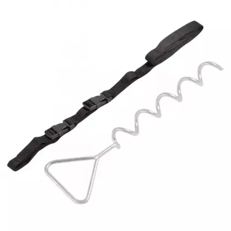 Trampoline-ankerset HUDORA 65011 staal zwart zilver