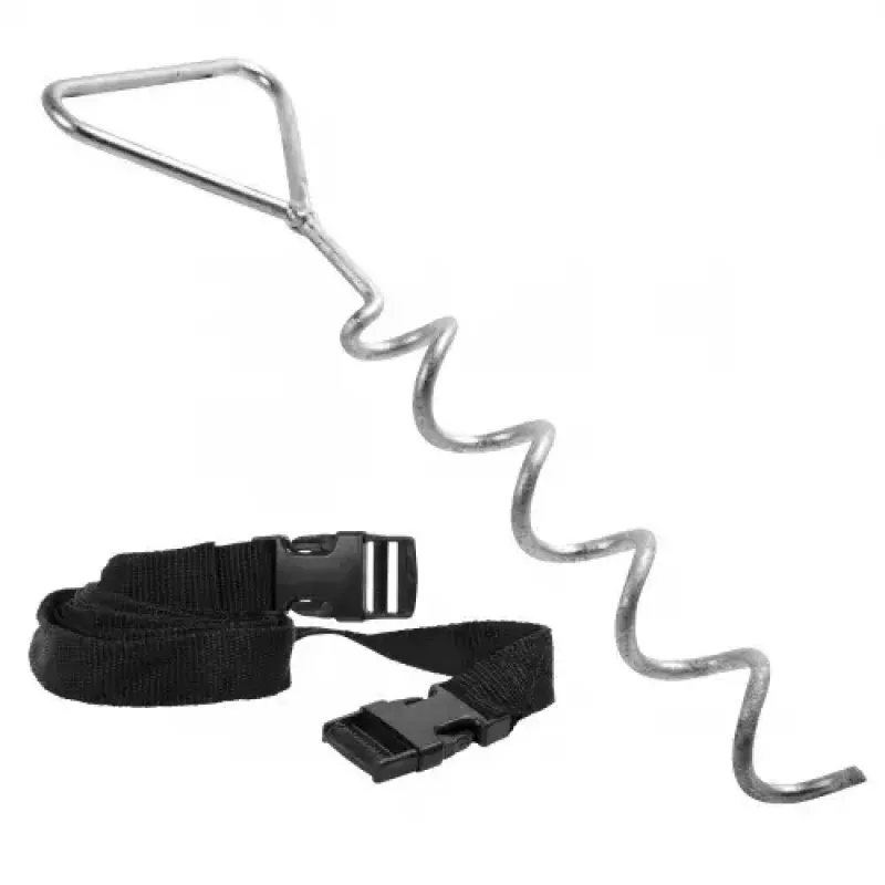 Trampoline-ankerset HUDORA 65011 staal zwart zilver