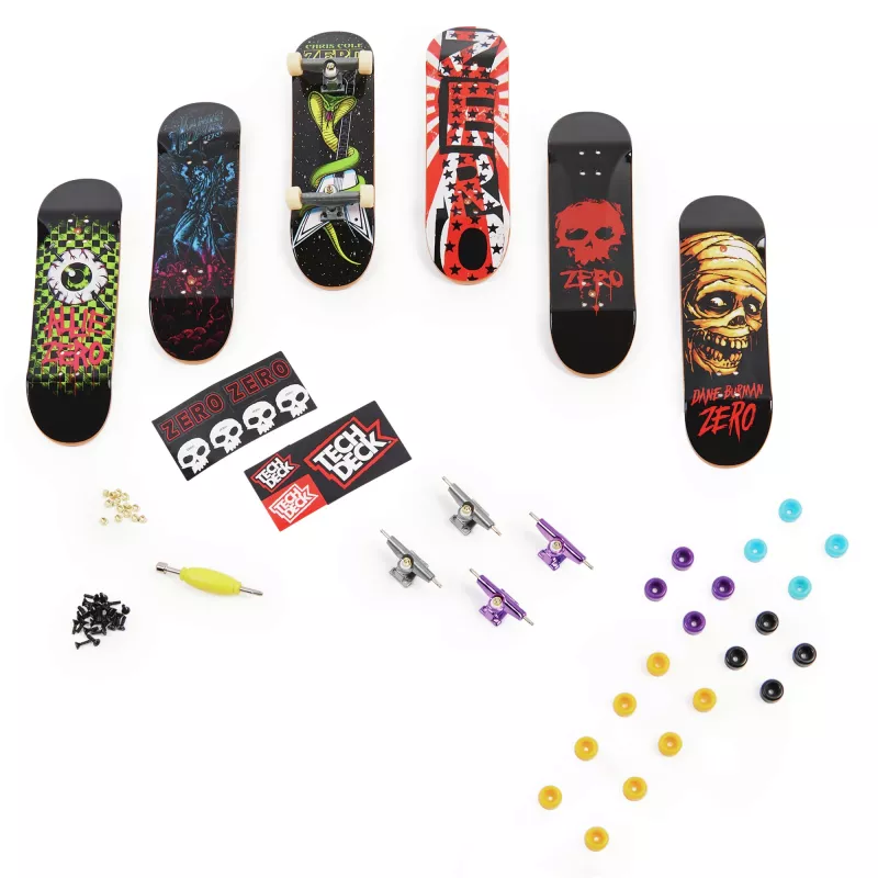 Tech Deck, Sk8shop Fingerboard Bonus Pack, verzamelbare en aanpasbare mini-skateboards (stijlen kunnen variëren)