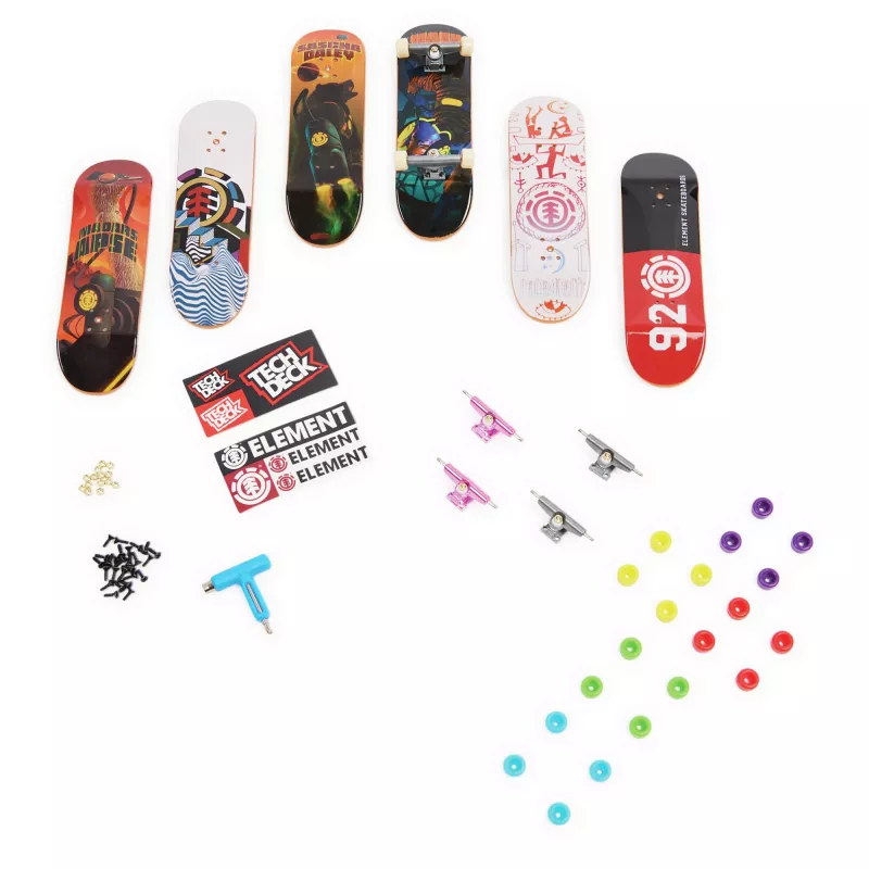 Tech Deck, Sk8shop Fingerboard Bonus Pack, verzamelbare en aanpasbare mini-skateboards (stijlen kunnen variëren)