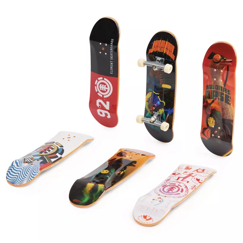 Tech Deck, Sk8shop Fingerboard Bonus Pack, verzamelbare en aanpasbare mini-skateboards (stijlen kunnen variëren)