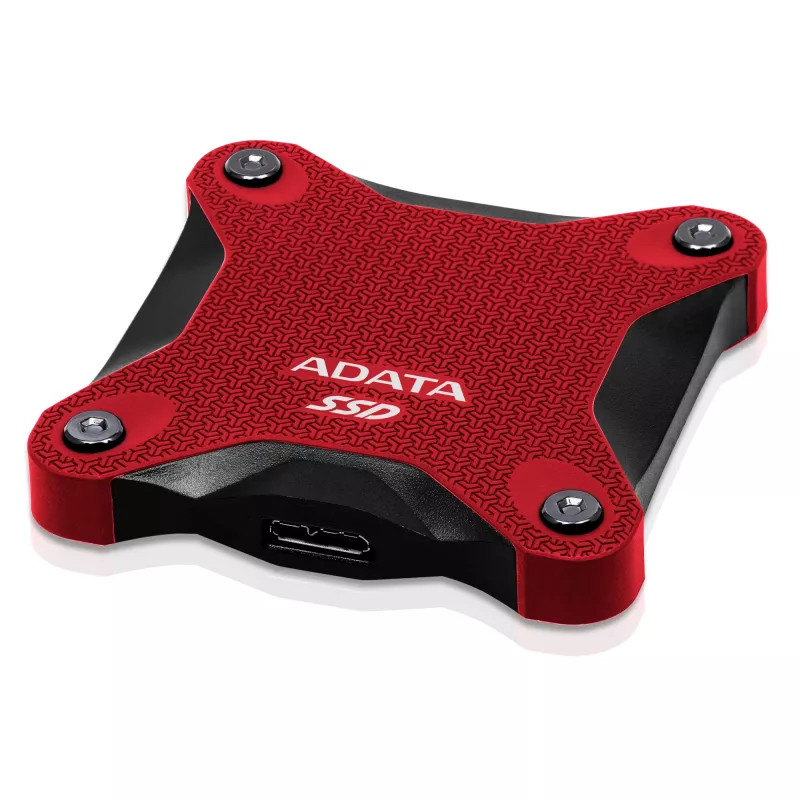 Externe SSD ADATA SD620 512 GB, USB 3.2 Gen 2 Micro-USB B, rood, siliconen behuizing