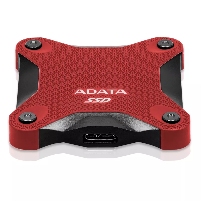 Externe SSD ADATA SD620 512 GB, USB 3.2 Gen 2 Micro-USB B, rood, siliconen behuizing