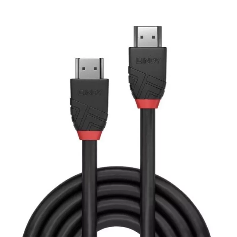 Lindy 1m 8K60Hz HDMI-kabel, Black Line