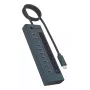 USB-hub icybox IB-HUB1450-C31 — 10 poorten, USB 3.2