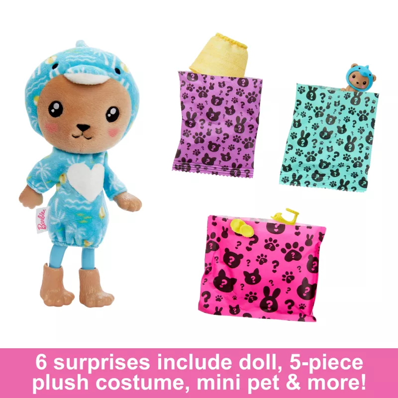 Modepop MATTEL Barbie Cutie Reveal pop meerkleurig 139 mm