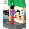 BRIO World 33649 Hoofdstation met kaartjesautomaat, Groen/Grijs