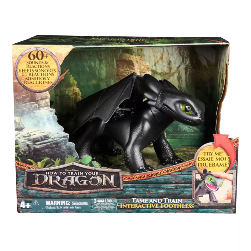 Interactieve Tandloze drakenfiguur met licht- en geluidseffecten — Spin Master Hoe tem je een draak