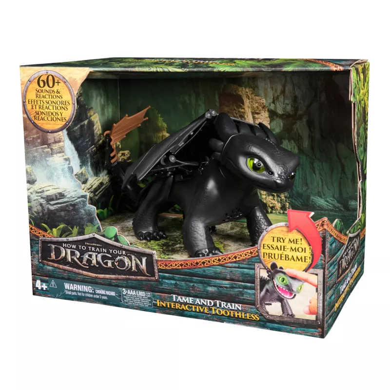 Interactieve Tandloze drakenfiguur met licht- en geluidseffecten — Spin Master Hoe tem je een draak
