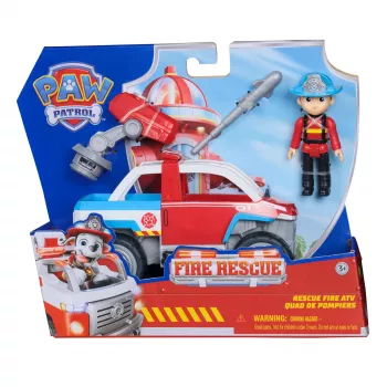 Speelgoedvoertuig Spin Master Paw Patrol brandweerwagens Ryders reddingsvoertuig met dronewerper en Ryder-figuur