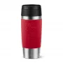 EMSA Travel Mug Classic N2020400 reisbeker 360 ml zwart, rood, RVS